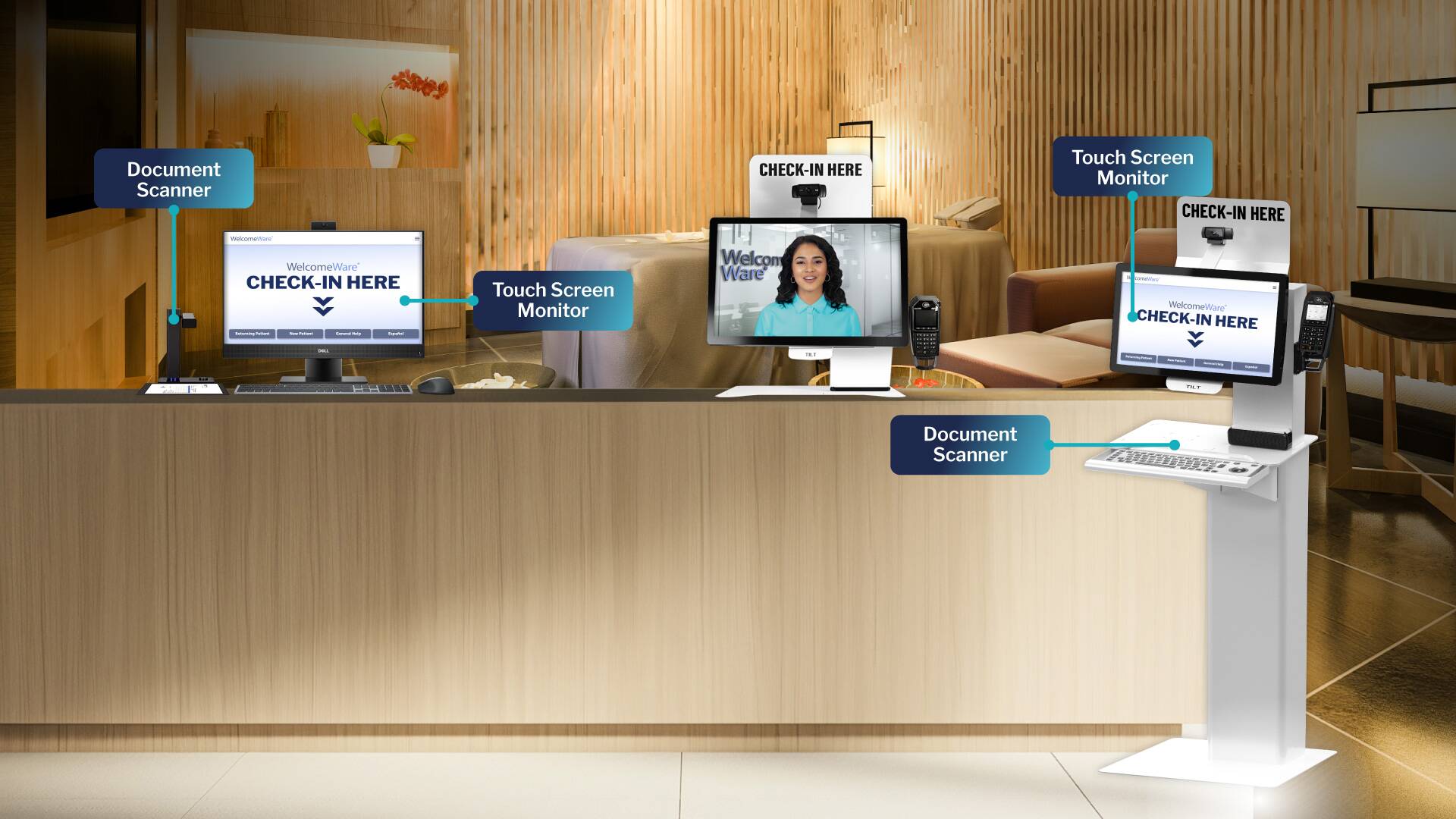 Salon and Spa Check-In Kiosk for Beauty & Wellness Businesses | WelcomeWare