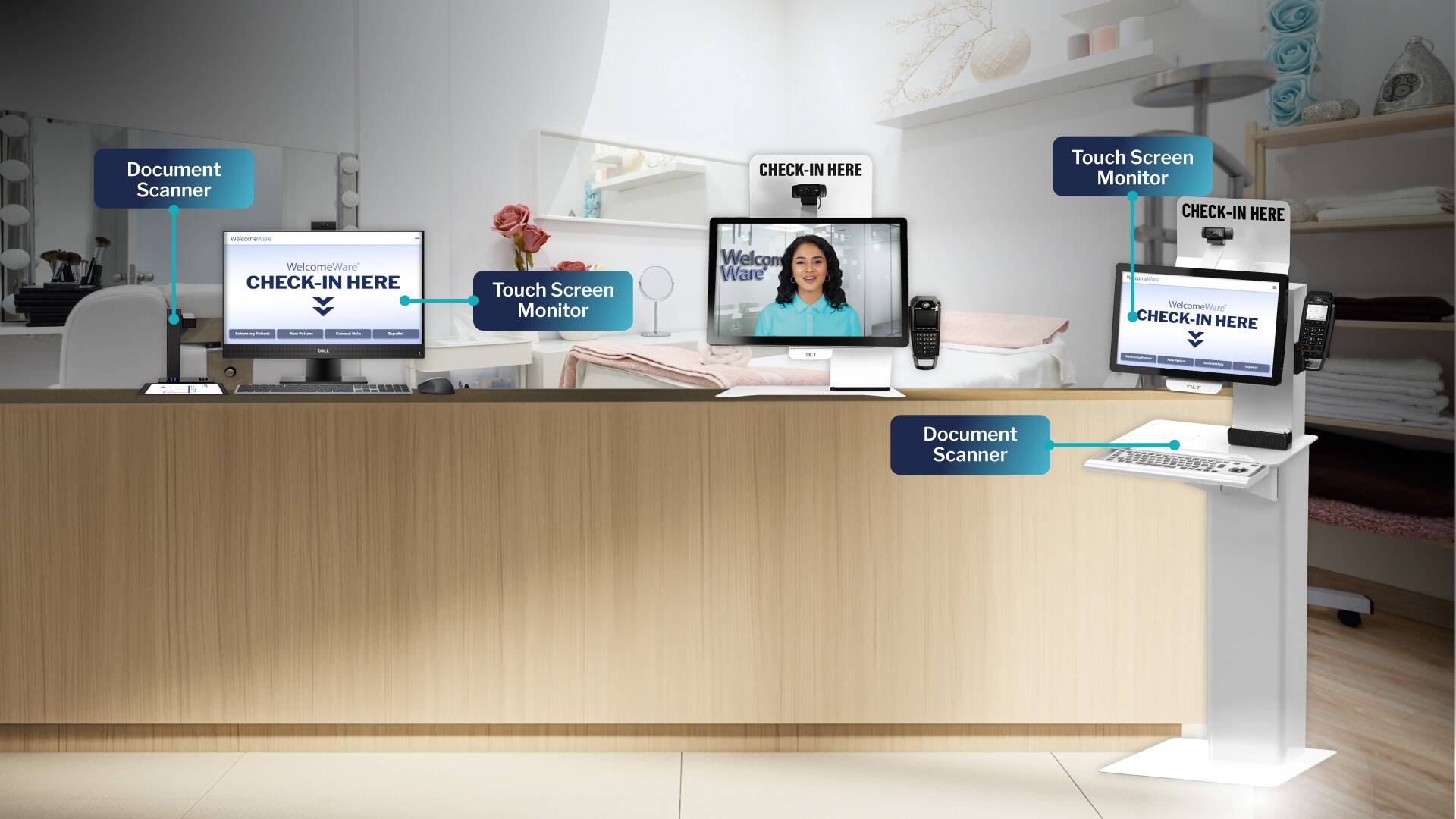 Dermatology Check-In Kiosk for Clinics | WelcomeWare
