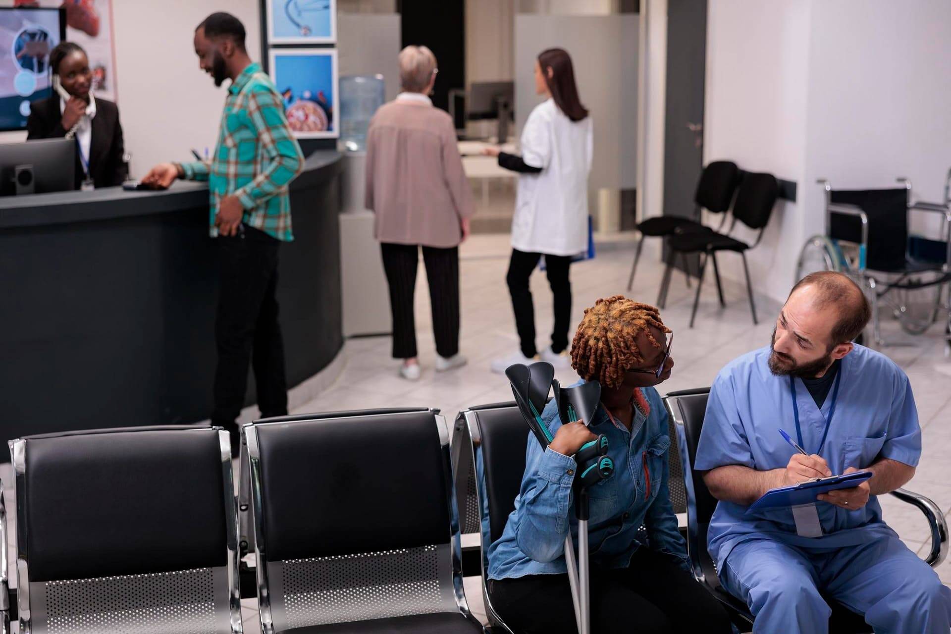 Healthcare clinic with effective patient flow management
