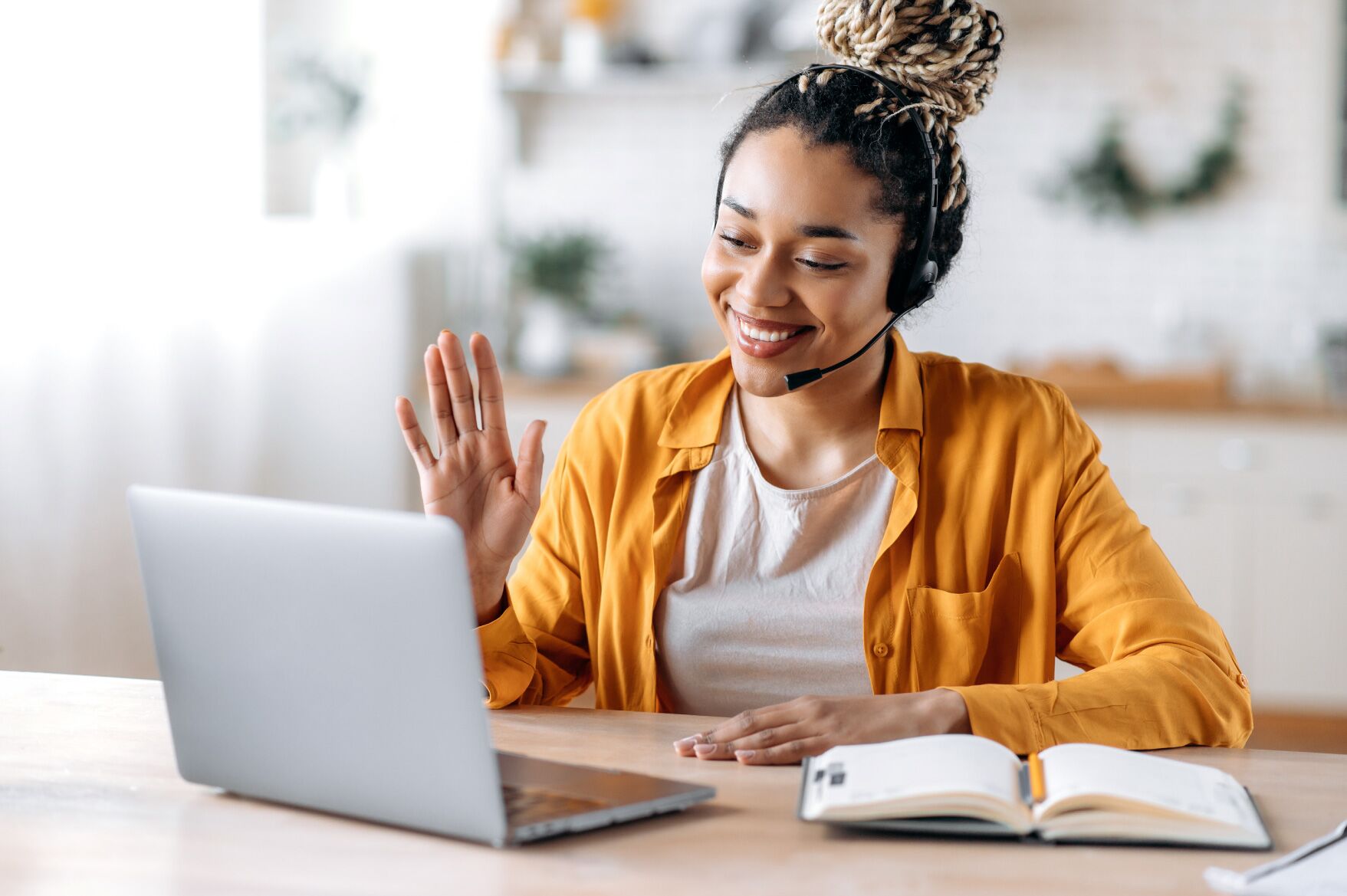 work-from-home-receptionist-managing-guests